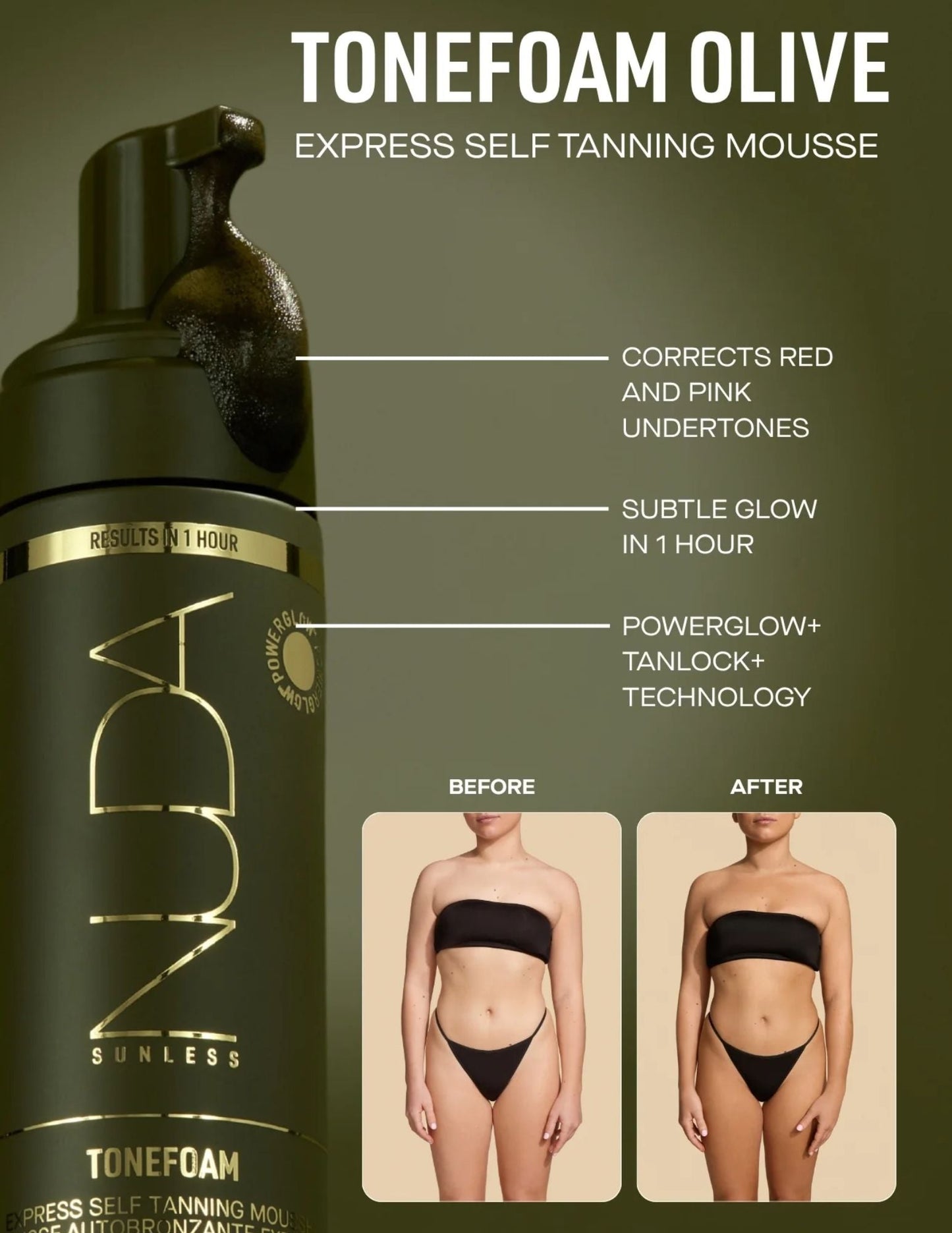 NUDA - Tonefoam olive